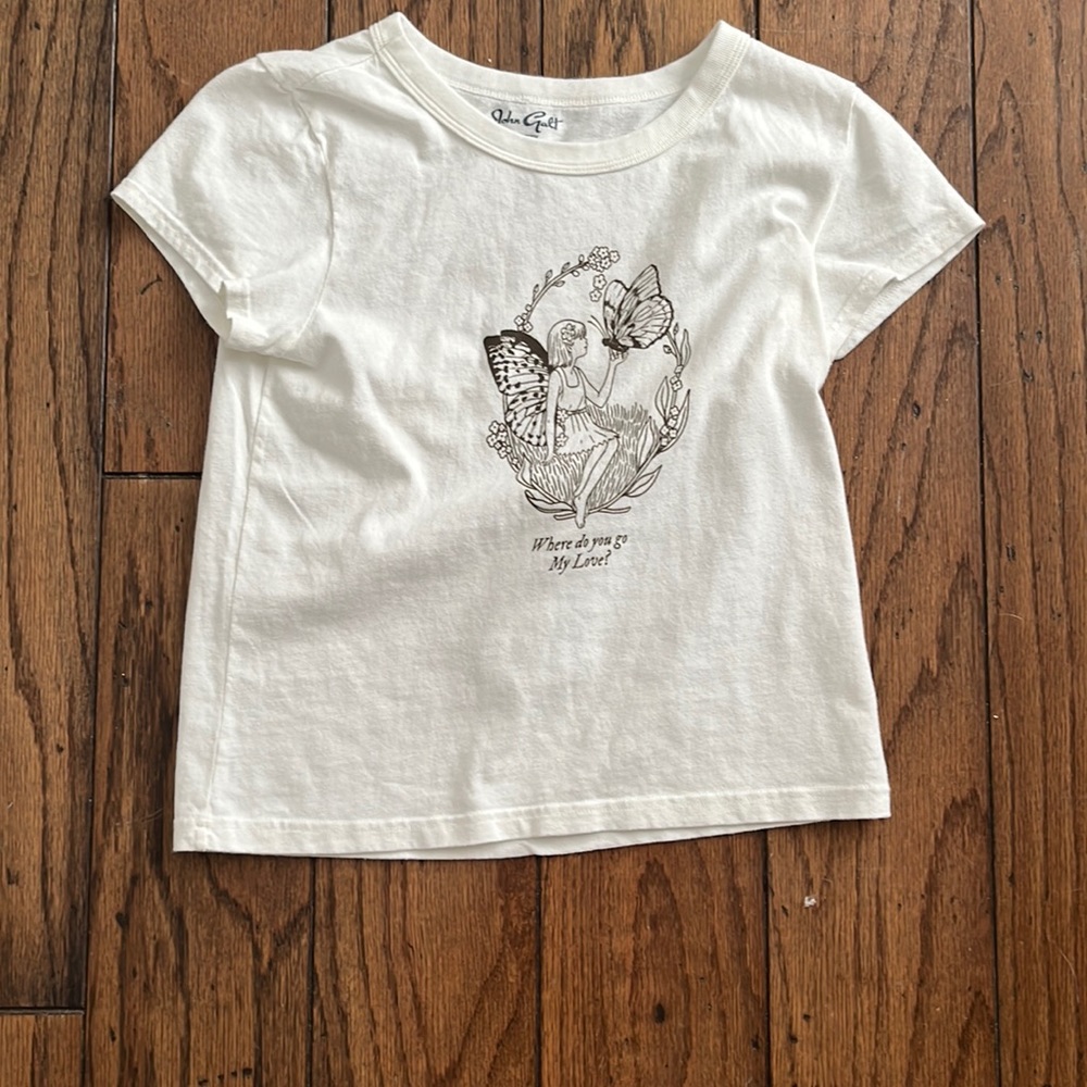 White designed t-shirt